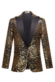 Gylne paljetter Herre Blazer