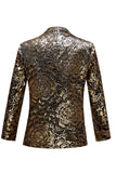Gylne paljetter Herre Blazer