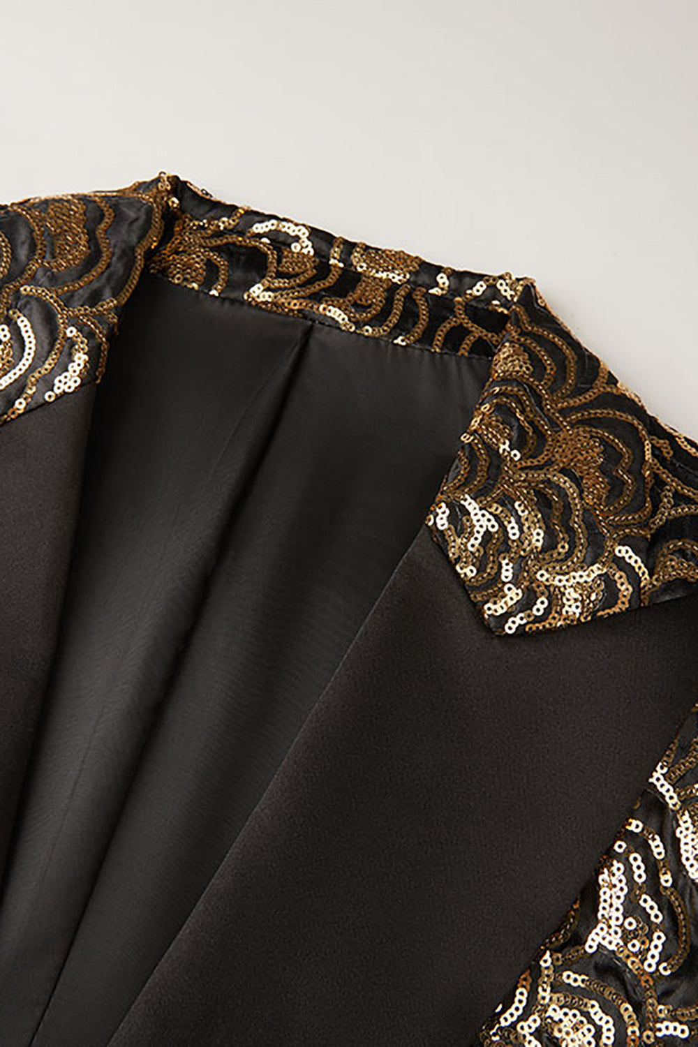 Gylne paljetter Herre Blazer
