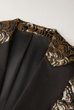 Gylne paljetter Herre Blazer