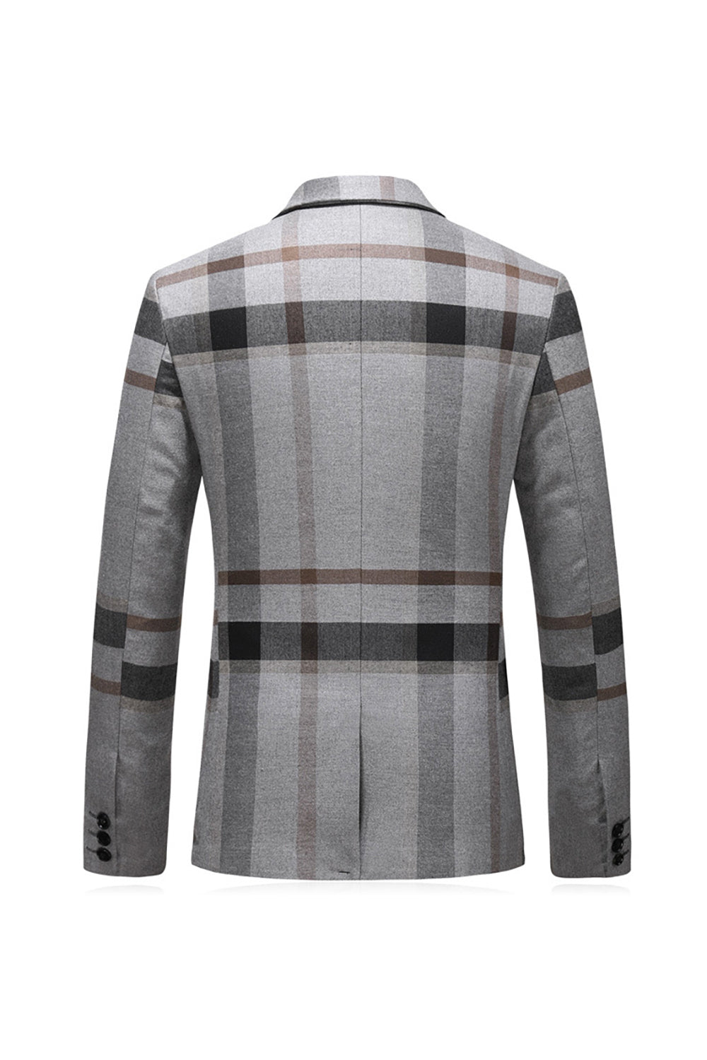 grå stripe hakket jakke menns 3 stk dresser