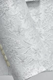 Hvit Jacquard Shawl Lapel 3 stykker menns dresser