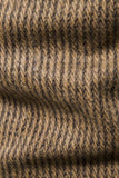 Khaki Tweed One Button Notched Lapel menn Blazer