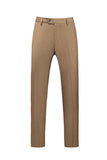 Khaki Double Breasted Notched Lapel 3 Piece menns dresser