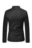 Brown Stand Collar Single Breasted menn Blazer