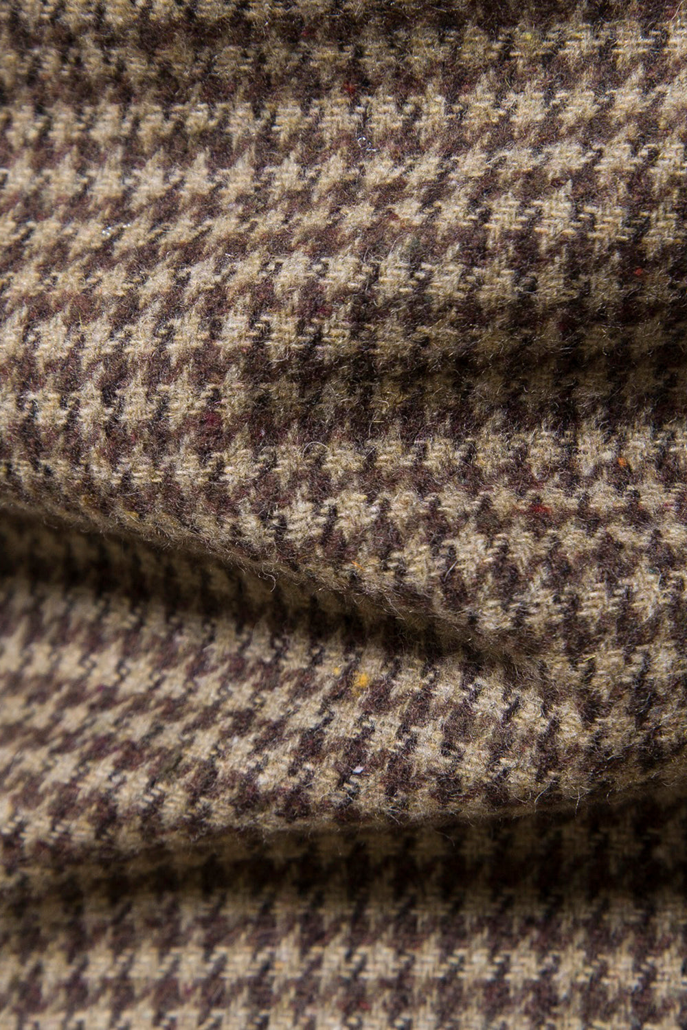 Khaki rutete enknapps blazer for menn