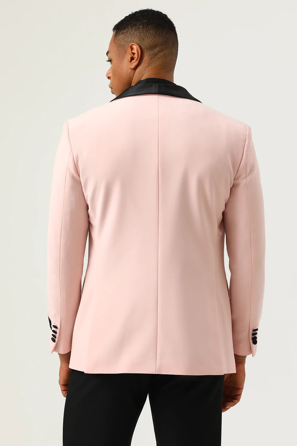 Pink Shaw Lapel 3 Piece menn Prom Suits