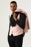 Pink Shaw Lapel 3 Piece menn Prom Suits
