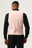 Pink Shaw Lapel 3 Piece menn Prom Suits