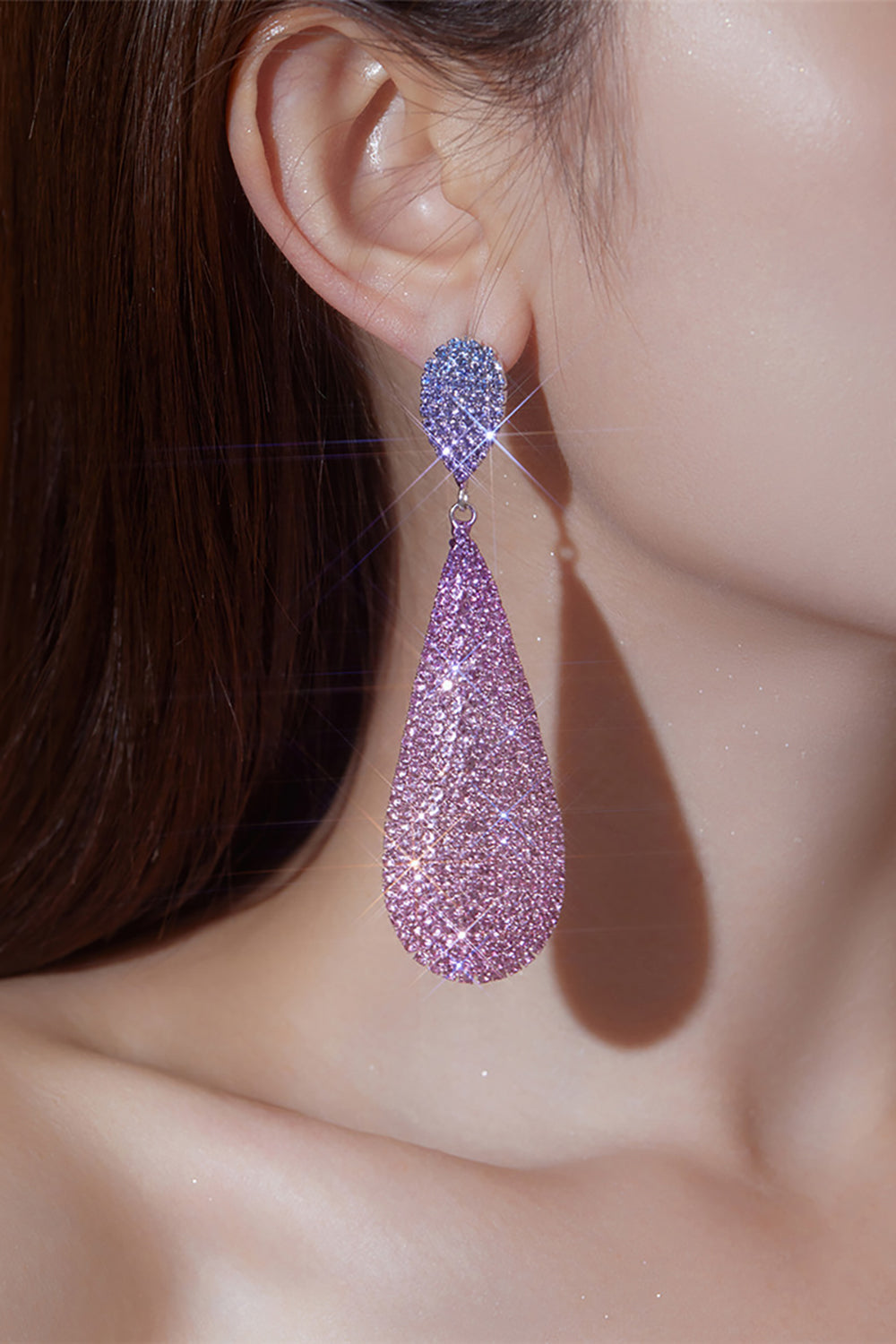 Sparkly Diamond-Encrusted Tilbehør Luksus øredobber