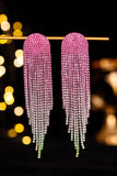 Red Heart Trendy Full Diamond Tassel øredobber