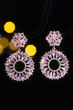 Røde fasjonable Rhinestone Flower øredobber