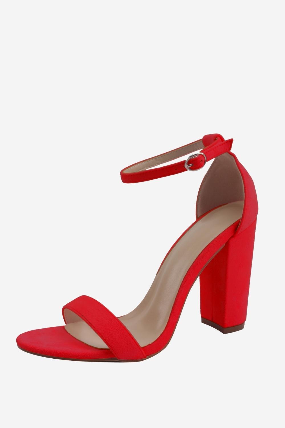 Chunky One Strap High Heel Sandaler