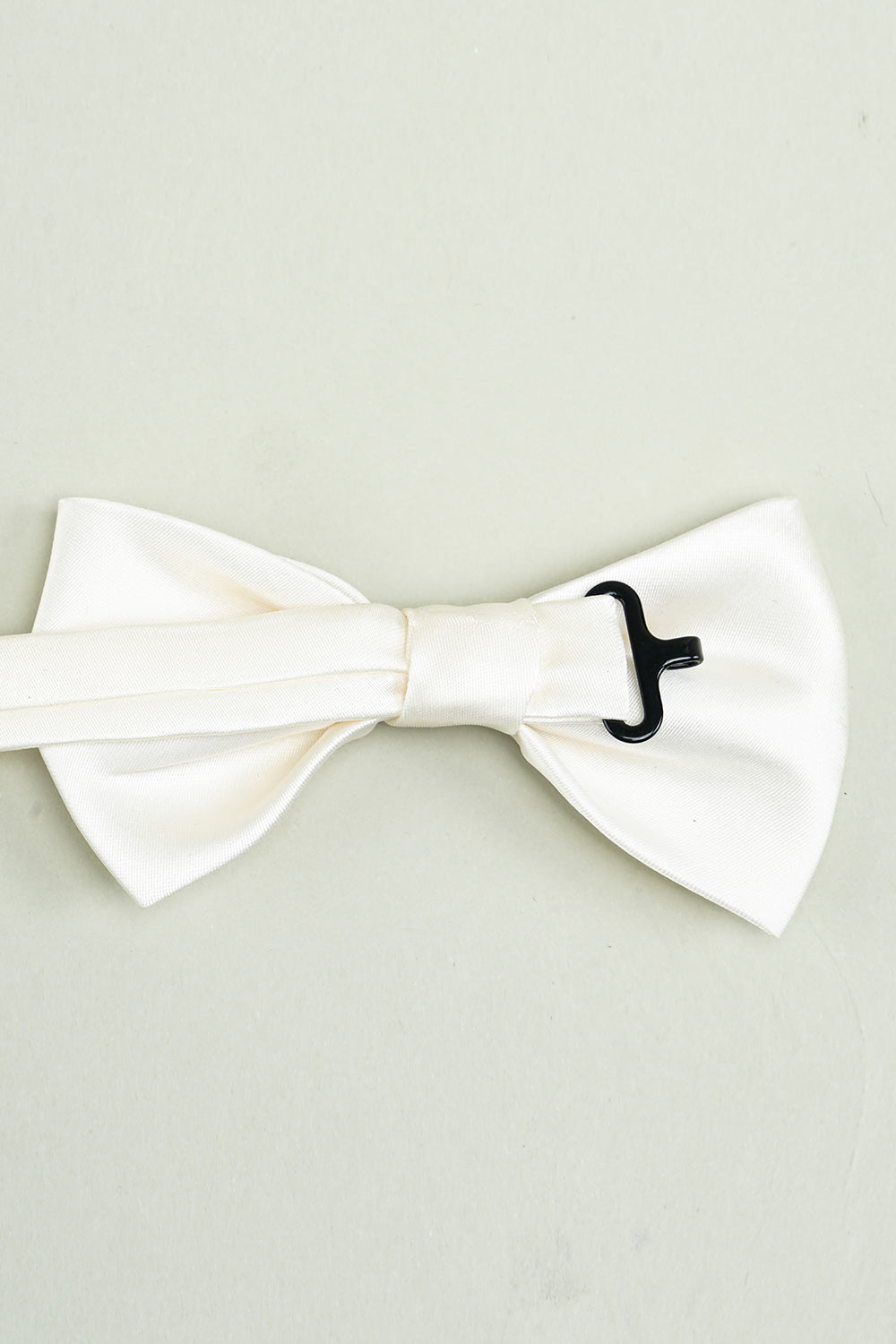 Hvit Justerbar Sateng Sløyfe Slips Formell Smoking Bowtie