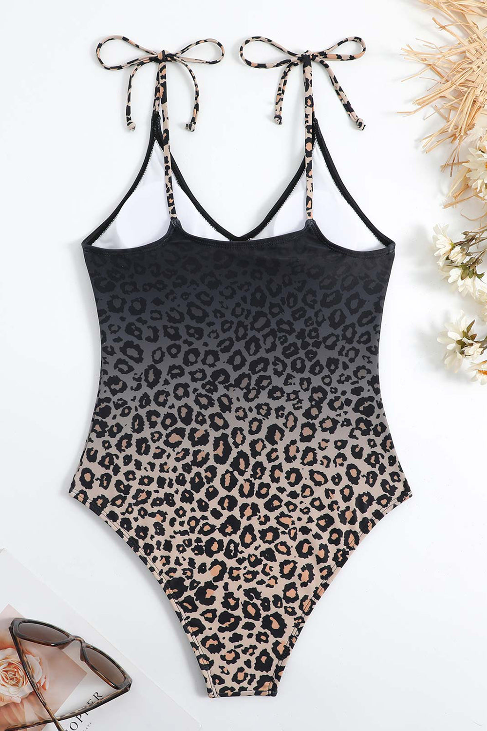 One Piece Brown badedrakt med strandskjørt