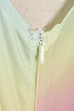 Fargerik A Line Vintage 1950-tallet kjole