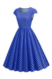 Polka Dots Swing 1950-tallet Kjole