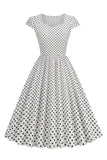 Polka Dots Swing 1950-tallet Kjole