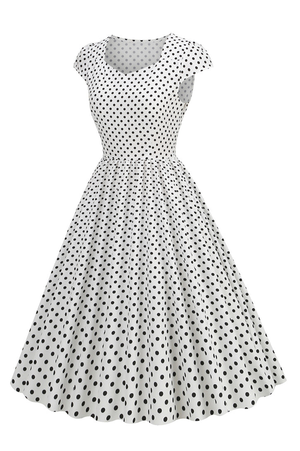 Polka Dots Swing 1950-tallet Kjole