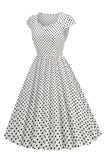 Polka Dots Swing 1950-tallet Kjole