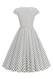 Polka Dots Swing 1950-tallet Kjole
