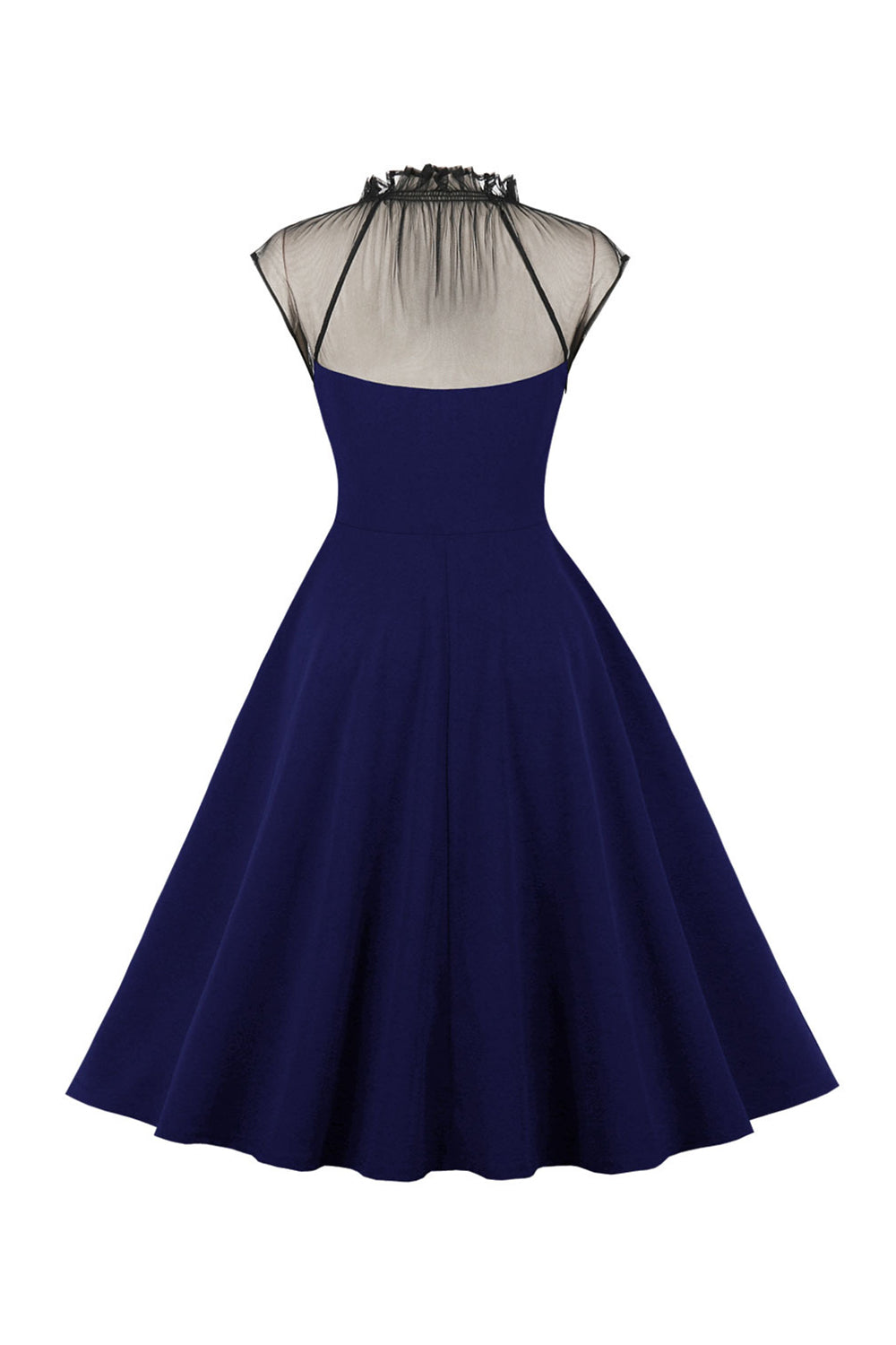 Black A Line Vintage 1950-tallet kjole med knapper