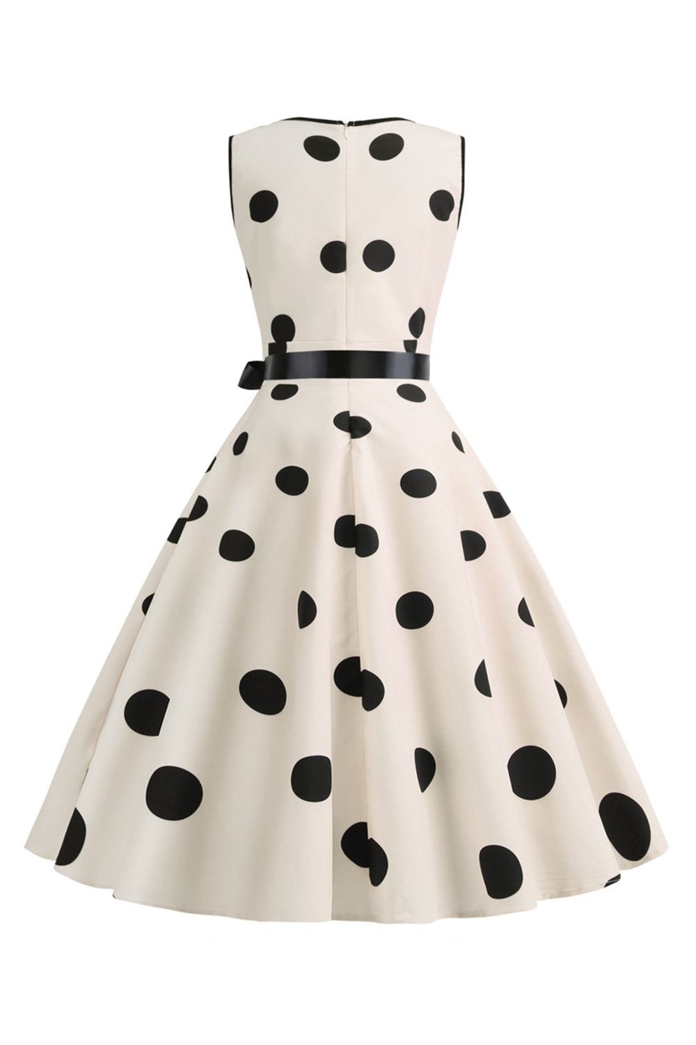 Lyseblå Polka Dots Vintage kjole fra 1950-tallet