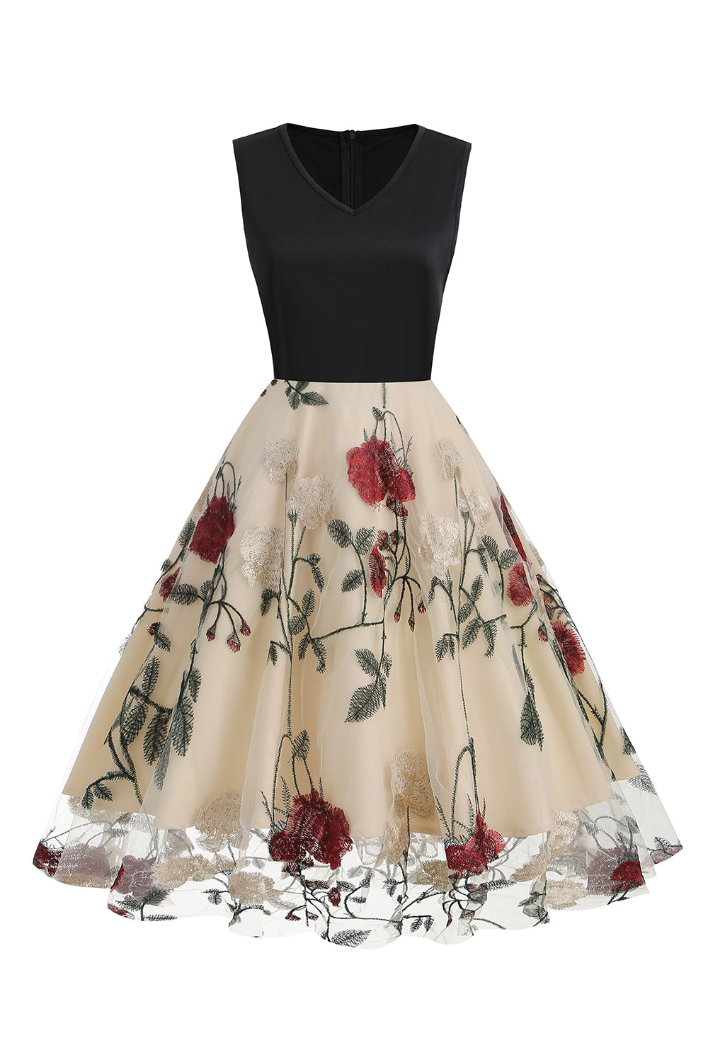 Blue Swing 1950-tallskjole med broderi