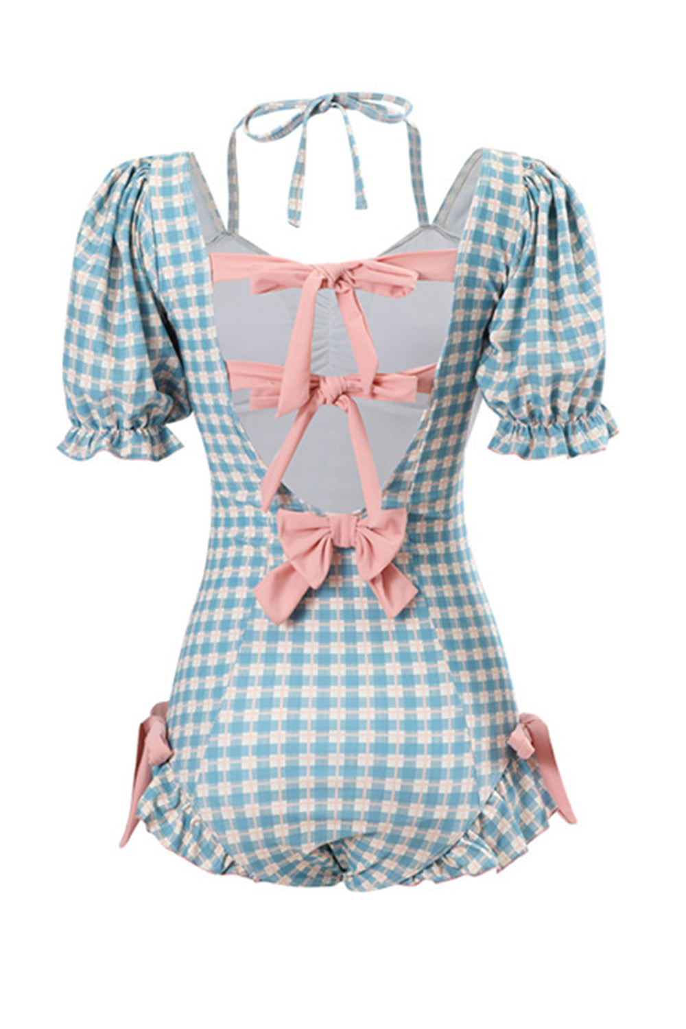 Sweetheart One Piece High Waist Blue badedrakt