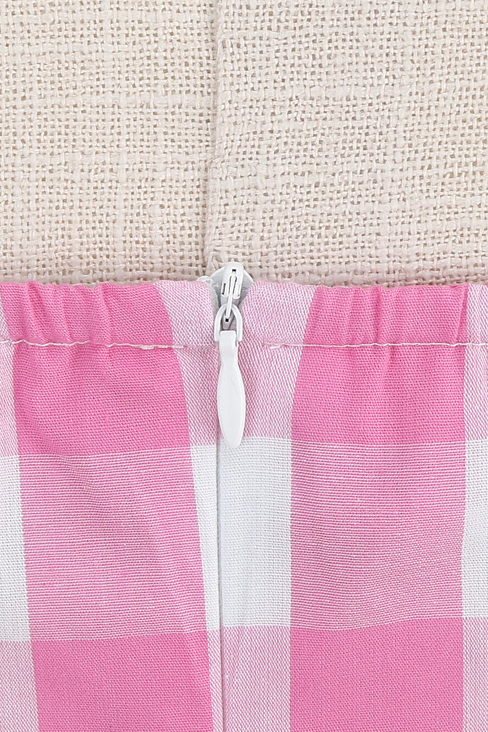 Halter Plaid Vintage kjole med sløyfe