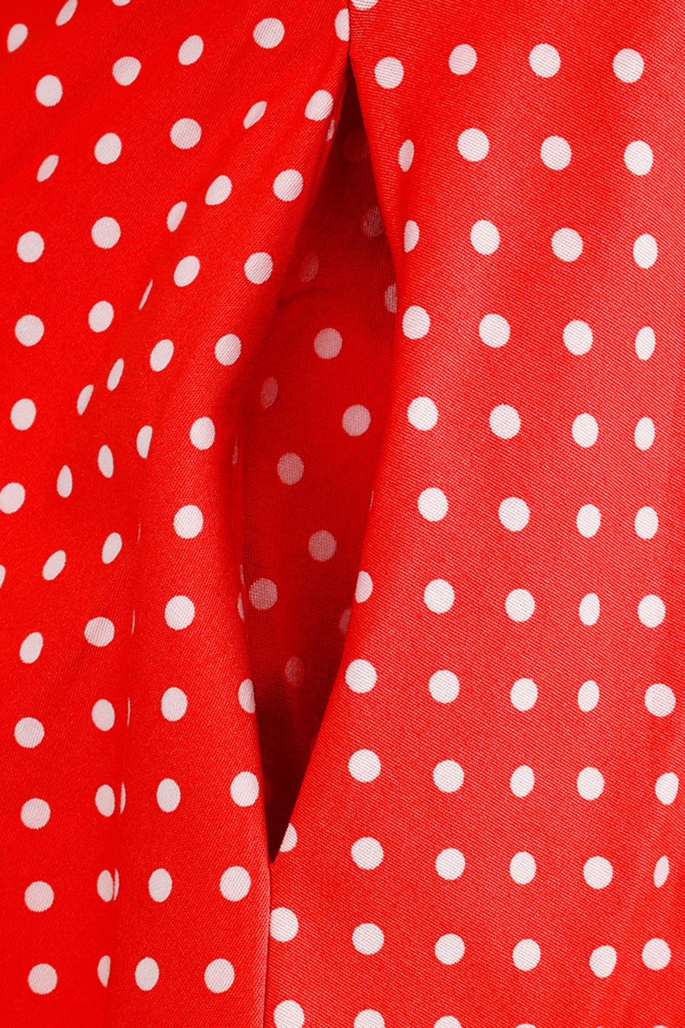 Halter Red Polka Dots kjole fra 1950-tallet