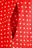 Halter Red Polka Dots kjole fra 1950-tallet