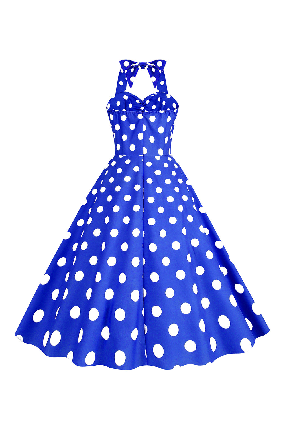 Rosa Polka Dots Pin Up Vintage 1950 Kjole