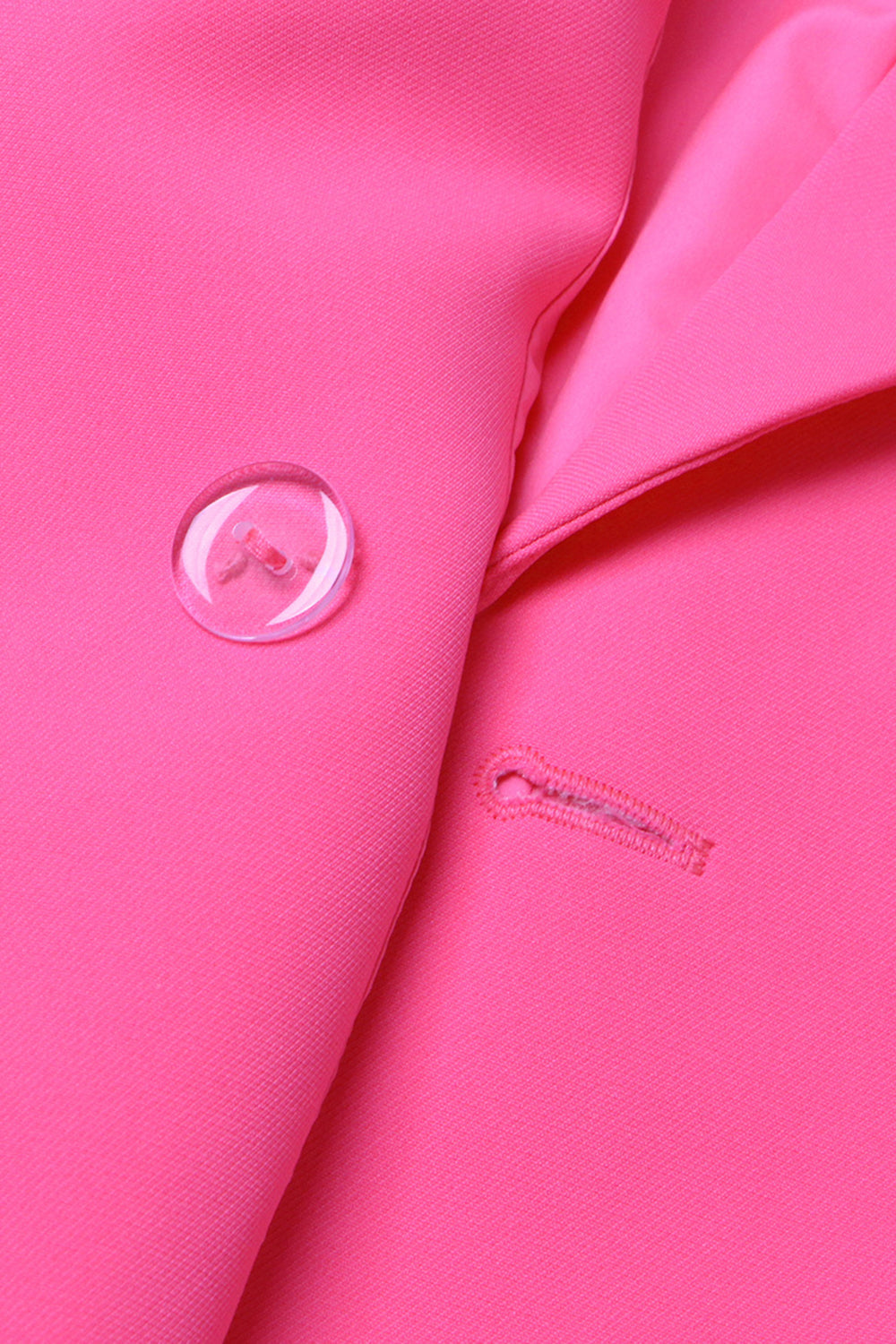Fuchsia Double Breated Peak Lapel Women Blazer med blomster