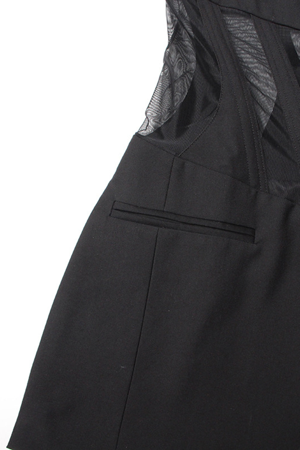 Svart korsett sjal jakke kvinner blazer