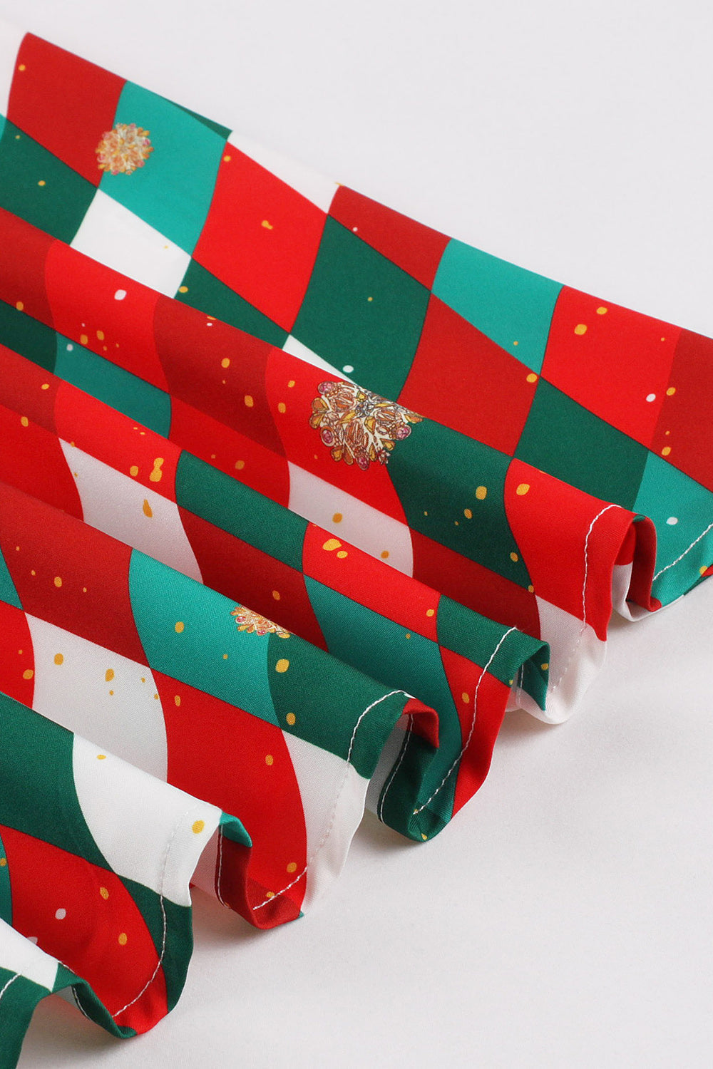 En linje spaghetti stropper rød Christmas Vinatge kjole