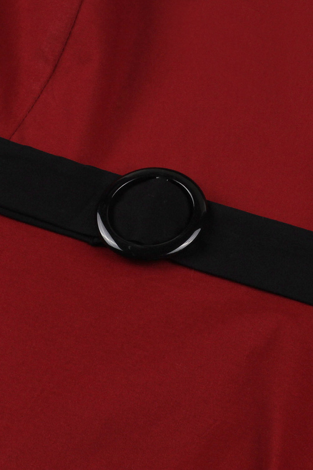 Rød A Line 1950-tallet Swing kjole med belte