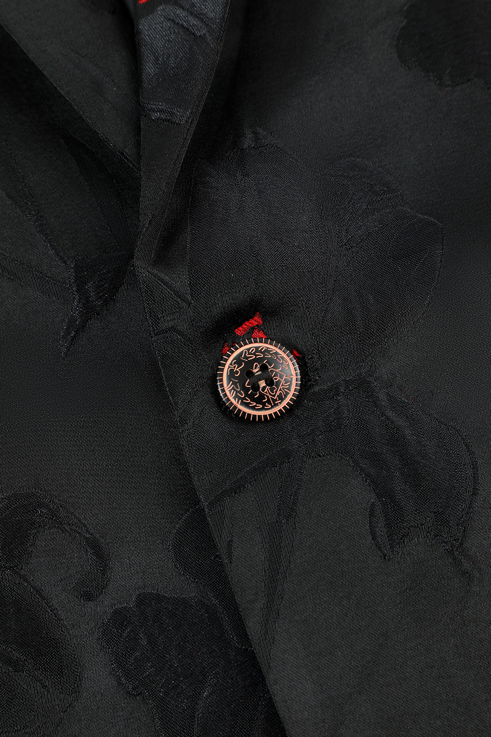 Hakket Lapel Single Breasted Black Blazer