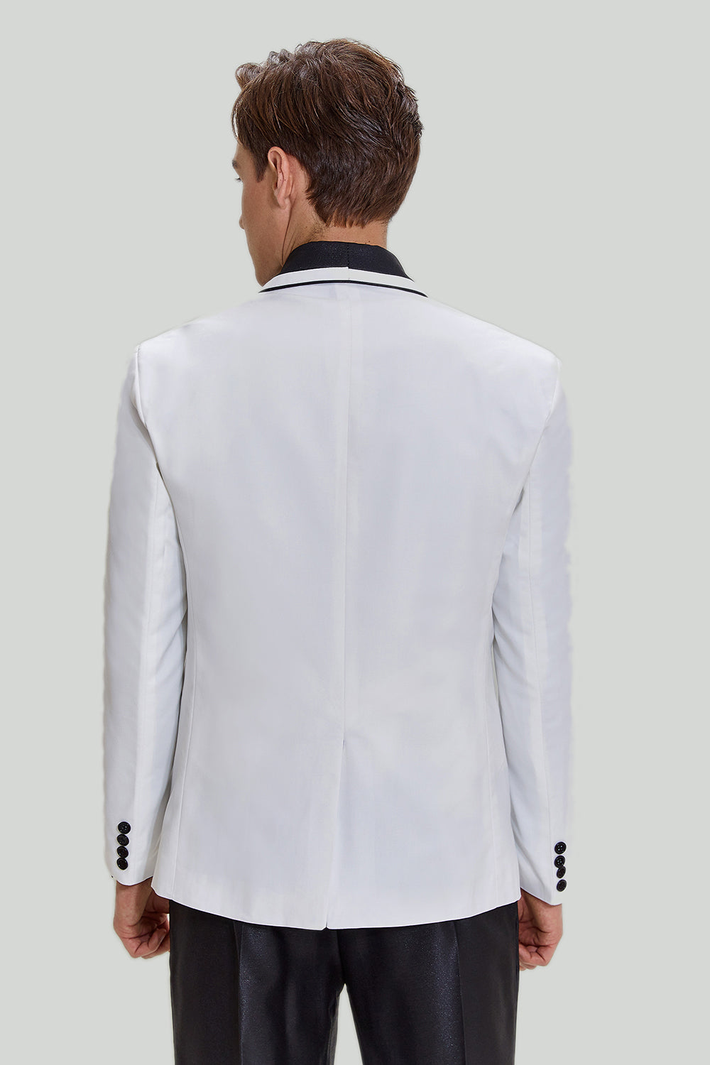 hvite menns 3 stykke sjal lapel ball dresser