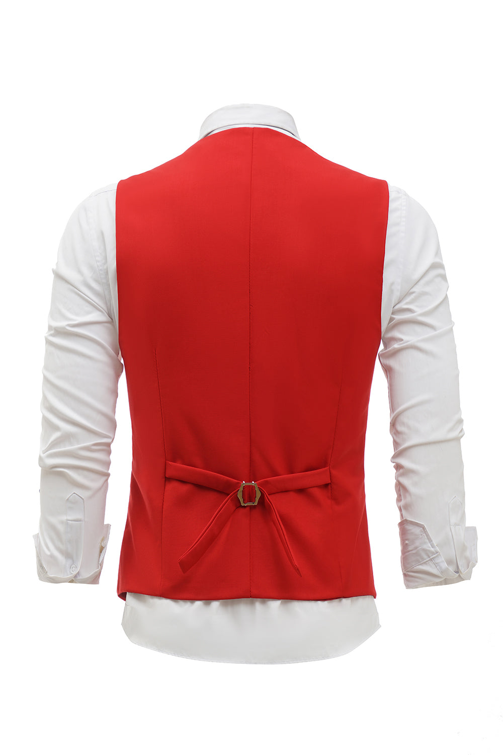 rød single breasted sjal lapel menns dress vest