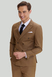 Khaki Menn 2 stykke Slim Fit Tuxedo & Dress