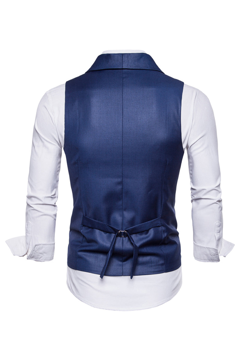 svart dobbel breasted sjal lapel menns dress vest