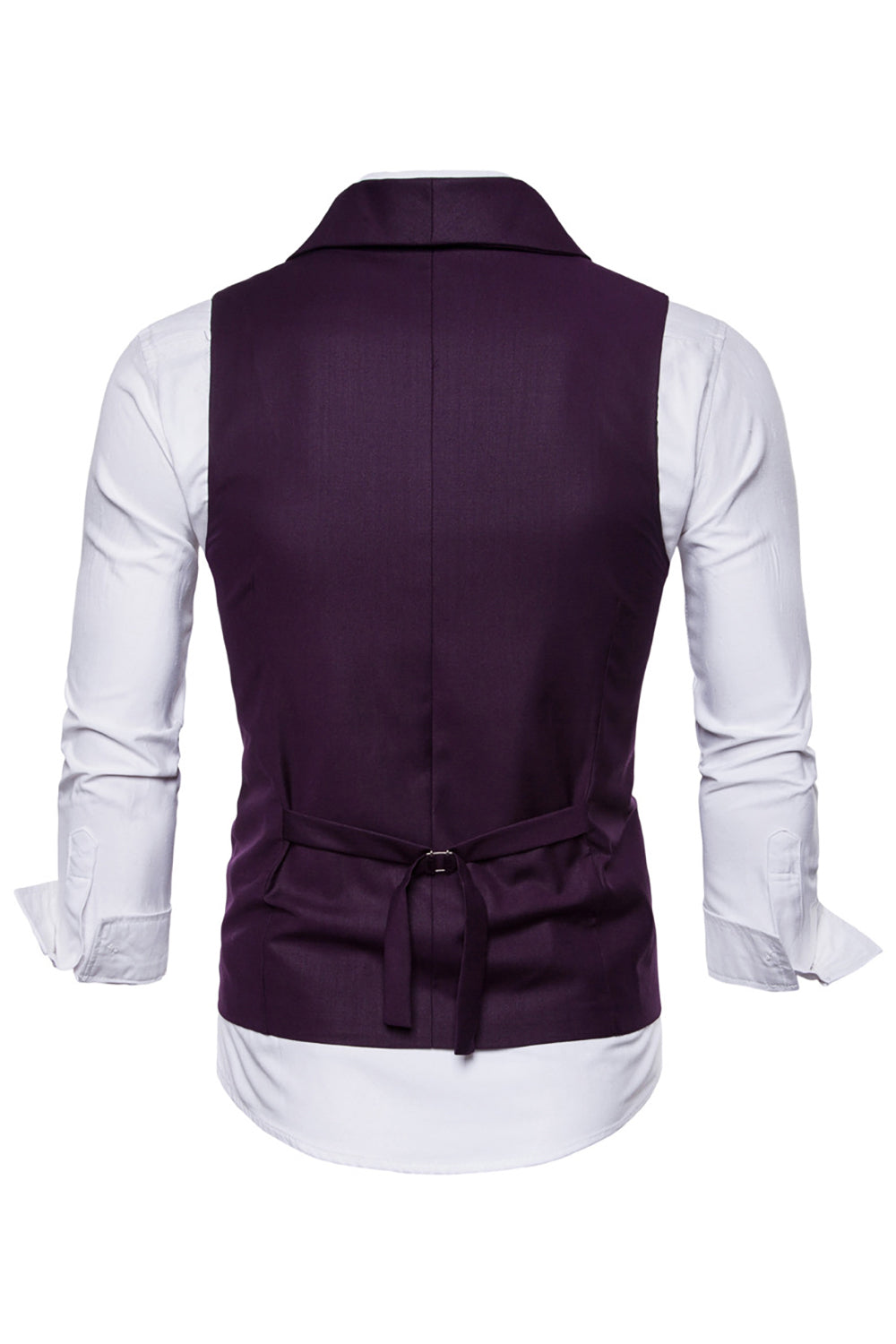 svart dobbel breasted sjal lapel menns dress vest