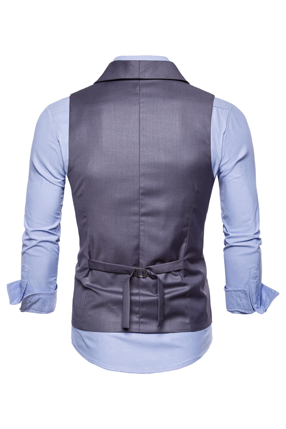 svart dobbel breasted sjal lapel menns dress vest