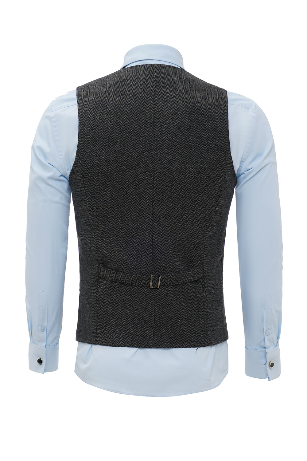 svart single breasted sjal lapel menns dress vest