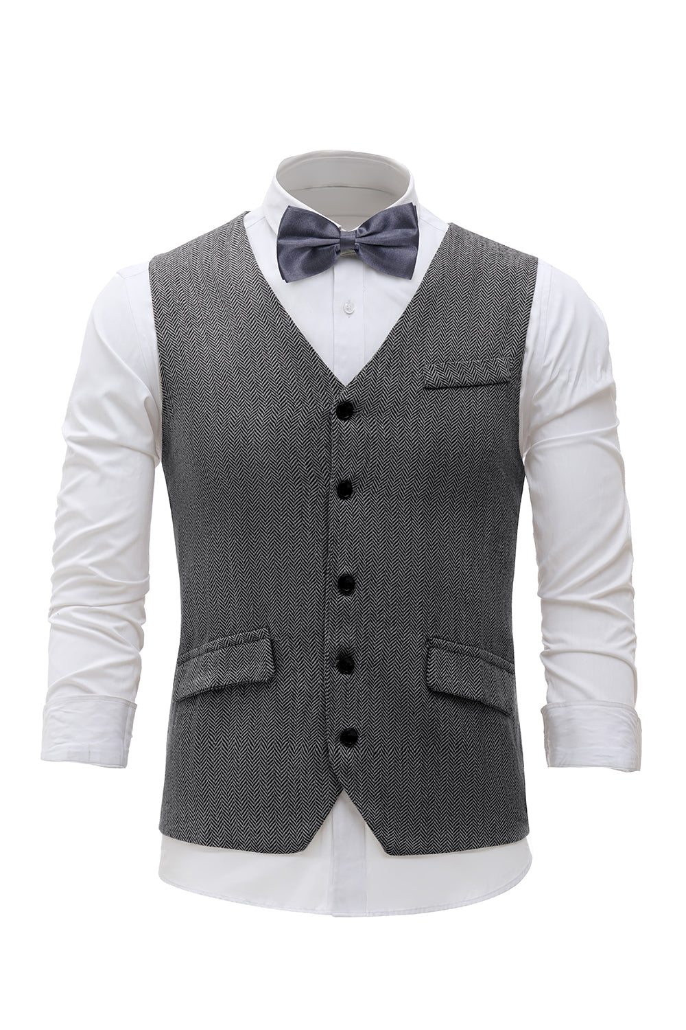 svart single breasted sjal lapel menns dress vest