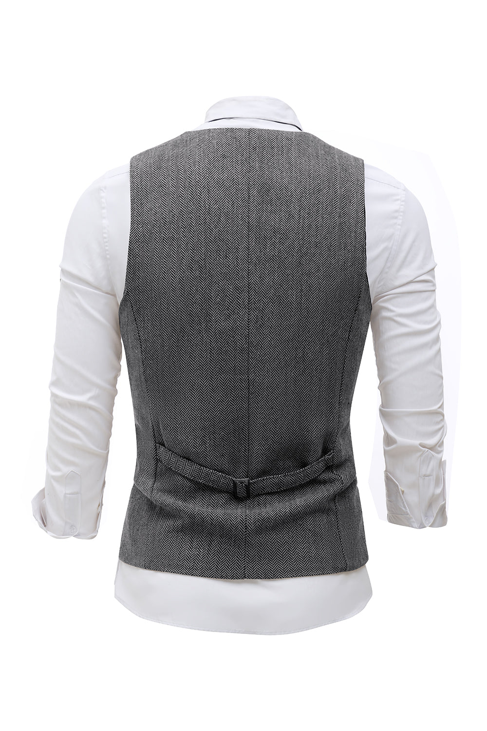 svart single breasted sjal lapel menns dress vest