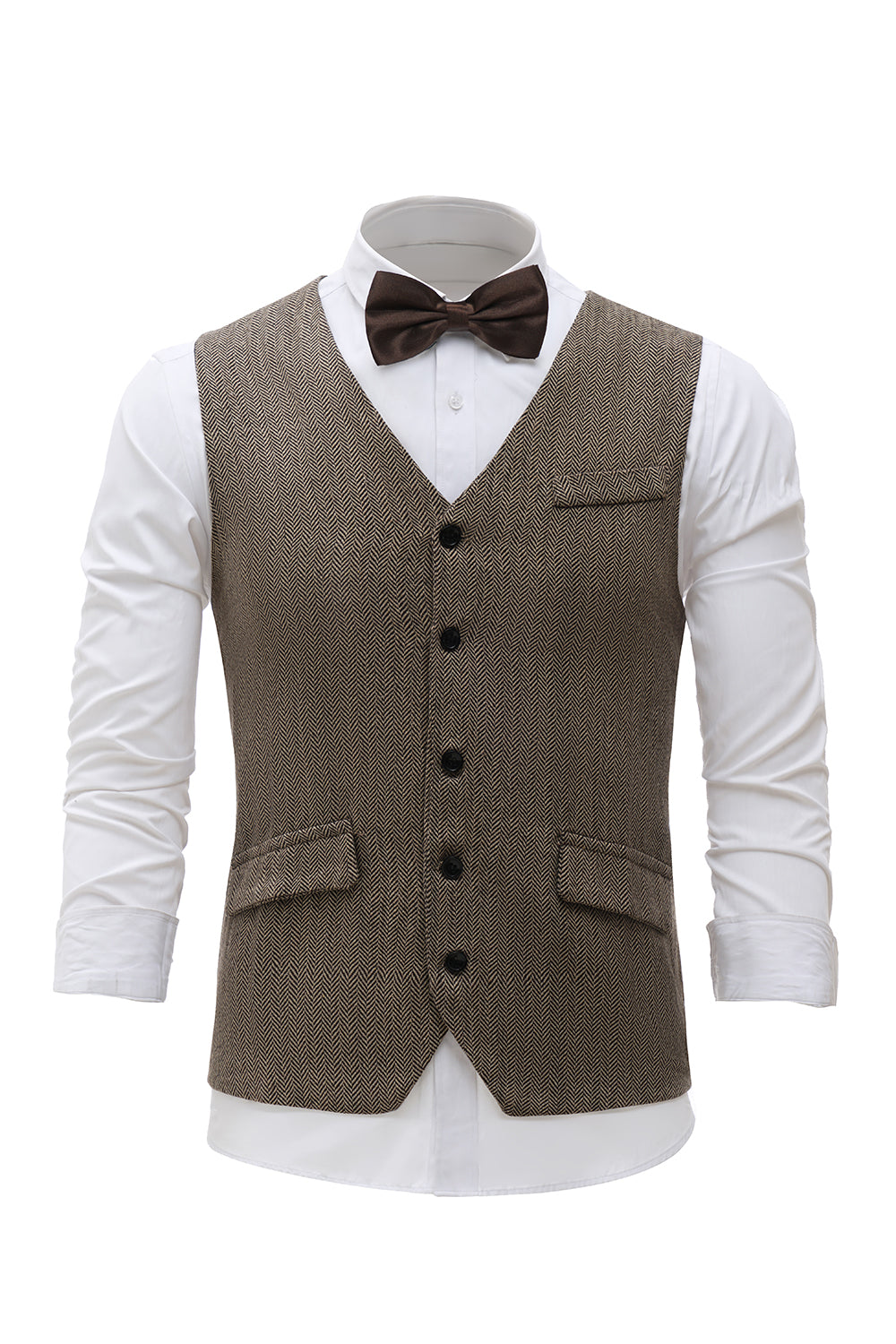 svart single breasted sjal lapel menns dress vest