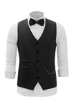 Burgunder Shawl Lapel Single Breasted menn Suit Vest