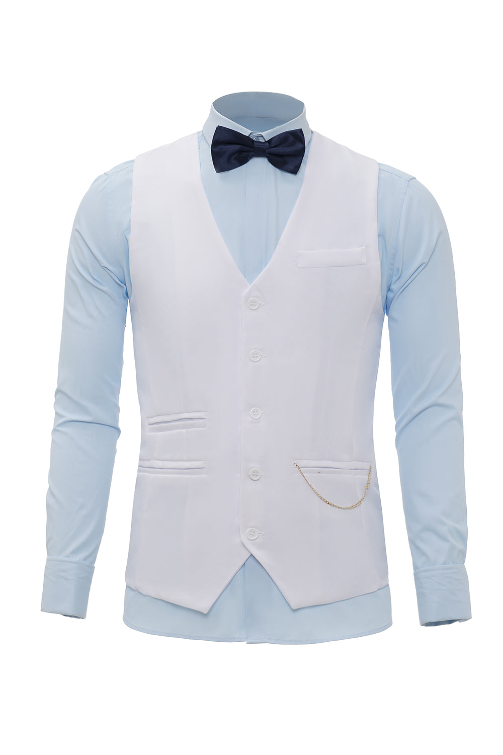 Burgunder Shawl Lapel Single Breasted menn Suit Vest